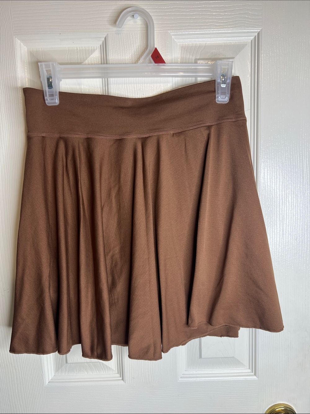 OQQ Yoga Coffee Brown Circle Skort - Picture 6 of 8